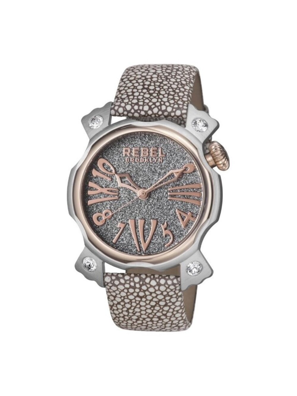 NWT Rebel Coney Island Quartz White Dial Men's Watch
